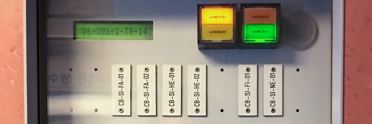 Etiquettes des équipements d'une rame KTX-I