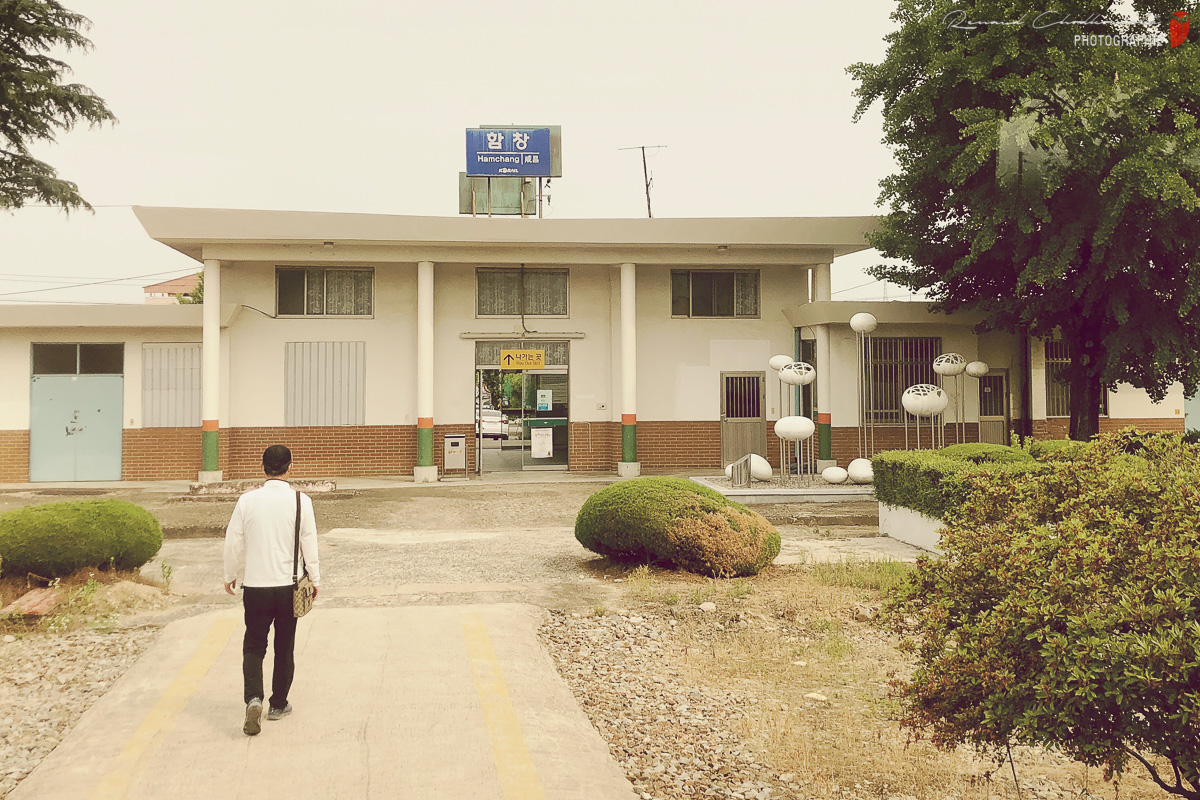 Vue de la gare de Hamchang (Corée du Sud)